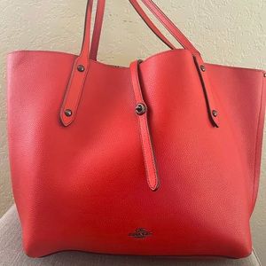 Coach Market Taylor Deep Coral/Orange Tote